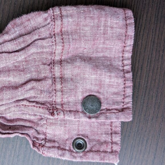 Nordstrom CASLON 100% LINEN Cinch Waist Utility Summer Jacket Size Xl - Picture 6 of 13